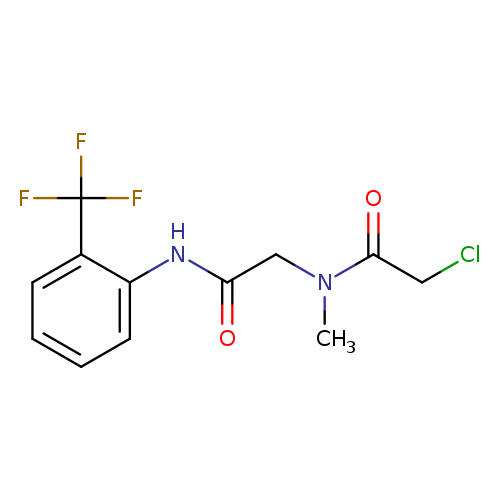 ClCC(=O)N(CC(=O)Nc1ccccc1C(F)(F)F)C