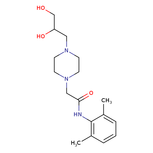 OCC(CN1CCN(CC1)CC(=O)Nc1c(C)cccc1C)O
