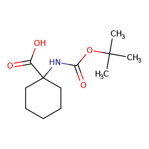 O=C(NC1(CCCCC1)C(=O)O)OC(C)(C)C