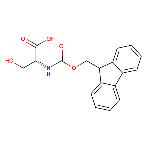 OC[C@H](C(=O)O)NC(=O)OCC1c2ccccc2c2c1cccc2