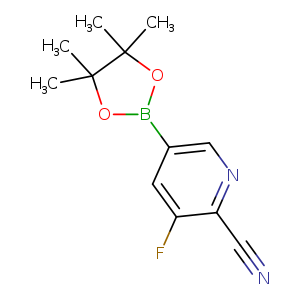 N#Cc1ncc(cc1F)B1OC(C(O1)(C)C)(C)C