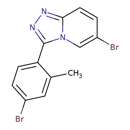 Brc1ccc(c(c1)C)c1nnc2n1cc(Br)cc2