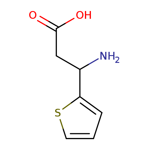 OC(=O)CC(c1cccs1)N