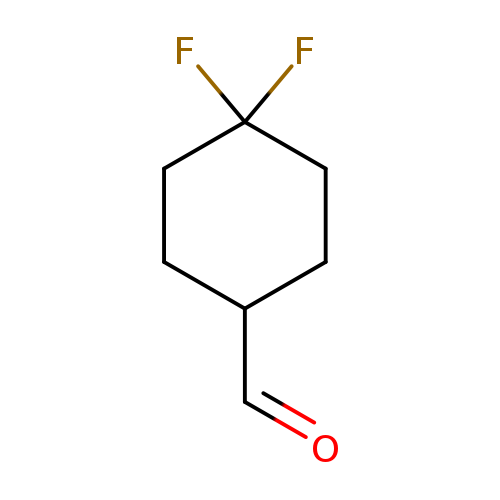 O=CC1CCC(CC1)(F)F