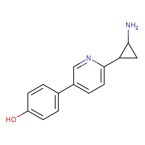 NC1CC1c1ccc(cn1)c1ccc(cc1)O