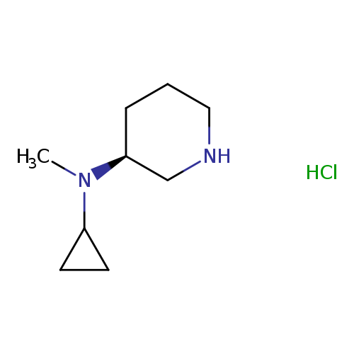CN(C1CC1)[C@H]1CCCNC1.Cl