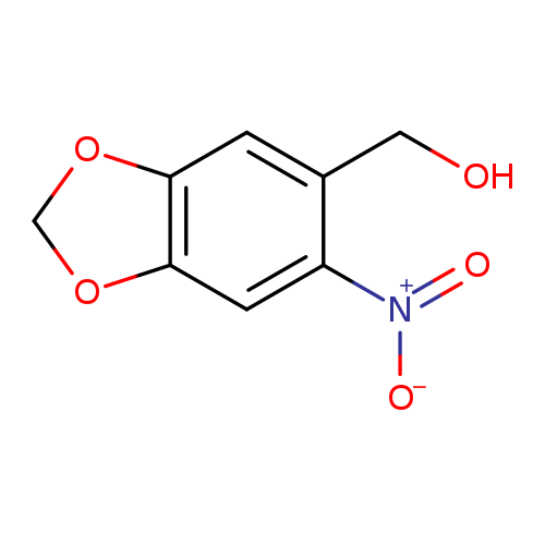 OCc1cc2OCOc2cc1[N+](=O)[O-]