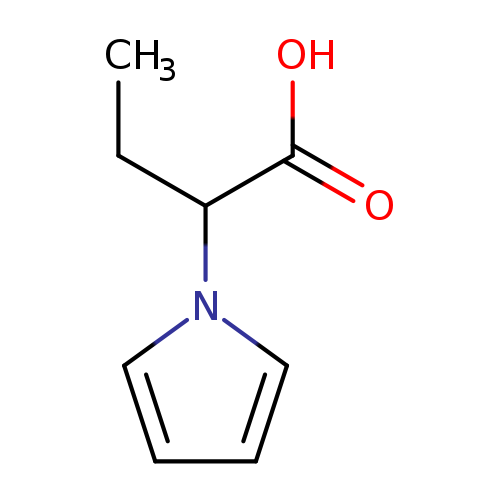 CCC(n1cccc1)C(=O)O