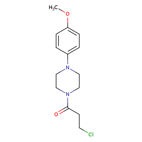 ClCCC(=O)N1CCN(CC1)c1ccc(cc1)OC