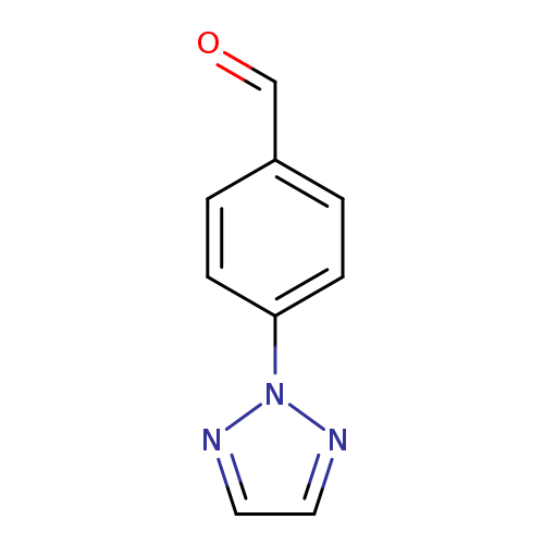 O=Cc1ccc(cc1)n1nccn1