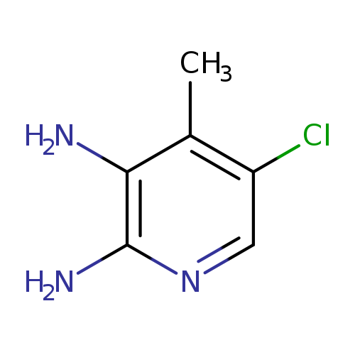 Clc1cnc(c(c1C)N)N