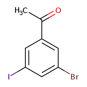 Brc1cc(I)cc(c1)C(=O)C