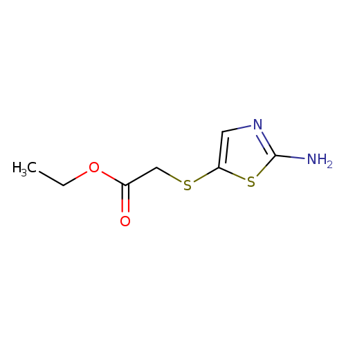 CCOC(=O)CSc1cnc(s1)N