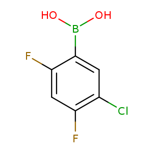OB(c1cc(Cl)c(cc1F)F)O