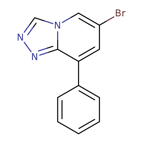 Brc1cn2cnnc2c(c1)c1ccccc1