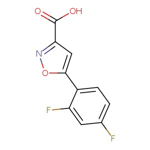 Fc1ccc(c(c1)F)c1onc(c1)C(=O)O
