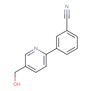 OCc1ccc(nc1)c1cccc(c1)C#N
