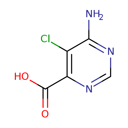 OC(=O)c1ncnc(c1Cl)N