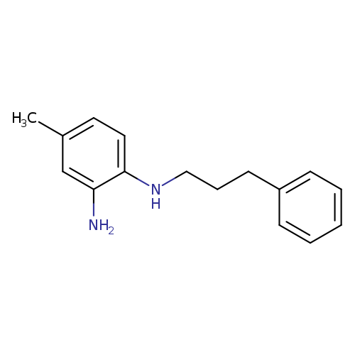 Cc1ccc(c(c1)N)NCCCc1ccccc1