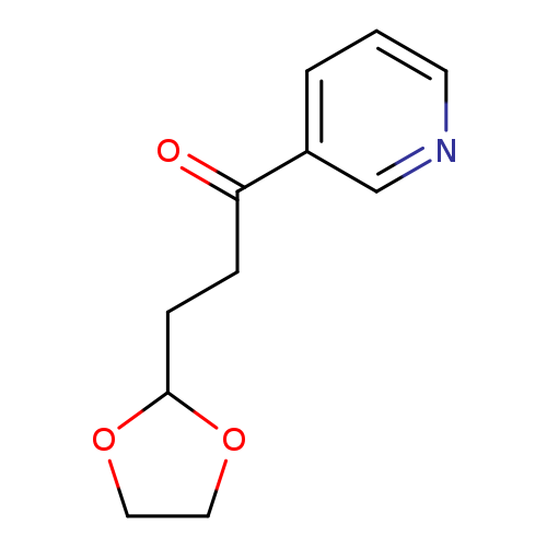 O=C(c1cccnc1)CCC1OCCO1