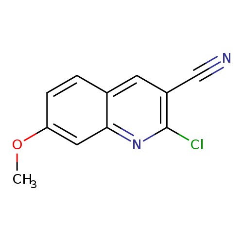 COc1ccc2c(c1)nc(c(c2)C#N)Cl