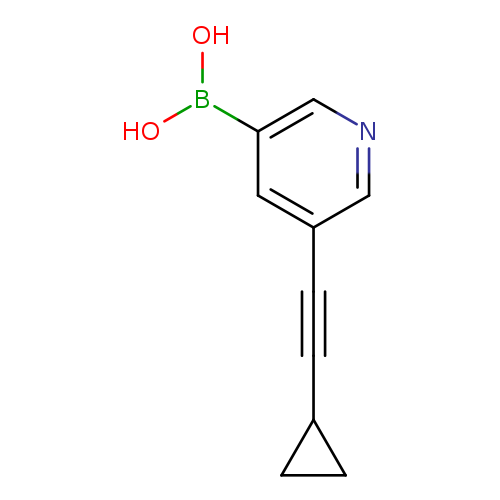 OB(c1cncc(c1)C#CC1CC1)O