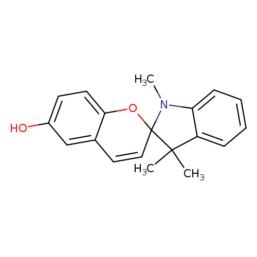 Oc1ccc2c(c1)C=CC1(O2)N(C)c2c(C1(C)C)cccc2