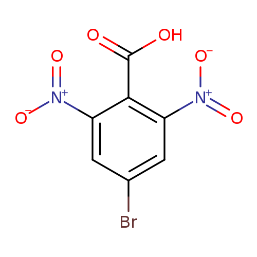 Brc1cc([N+](=O)[O-])c(c(c1)[N+](=O)[O-])C(=O)O