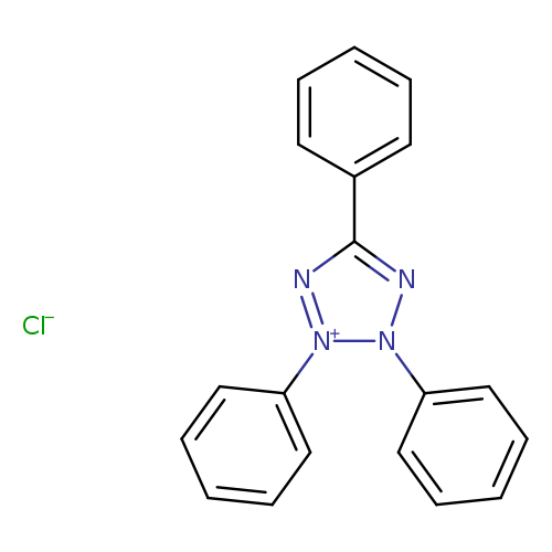 c1ccc(cc1)c1nn([n+](n1)c1ccccc1)c1ccccc1.[Cl-]