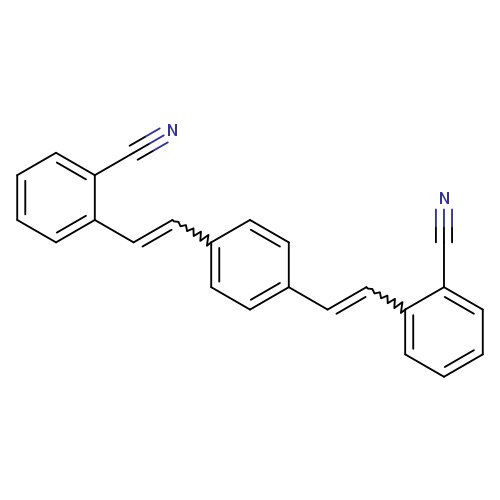 N#Cc1ccccc1C=Cc1ccc(cc1)C=Cc1ccccc1C#N