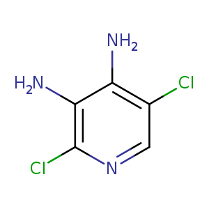 Clc1cnc(c(c1N)N)Cl