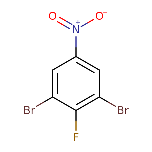 [O-][N+](=O)c1cc(Br)c(c(c1)Br)F