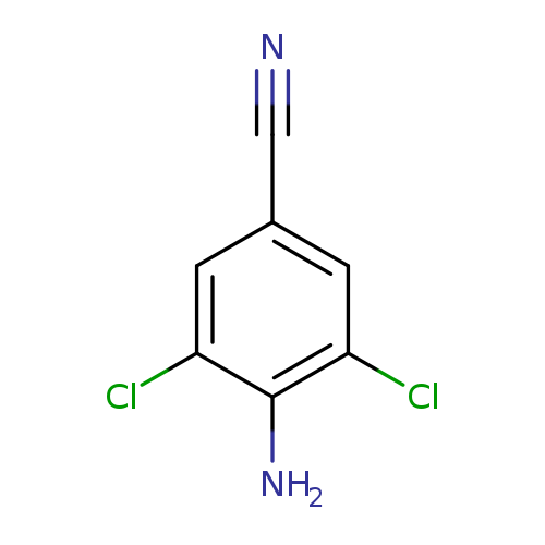 N#Cc1cc(Cl)c(c(c1)Cl)N