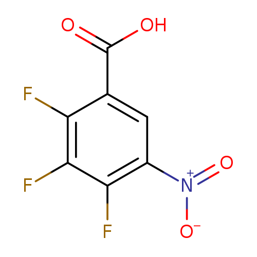 [O-][N+](=O)c1cc(C(=O)O)c(c(c1F)F)F