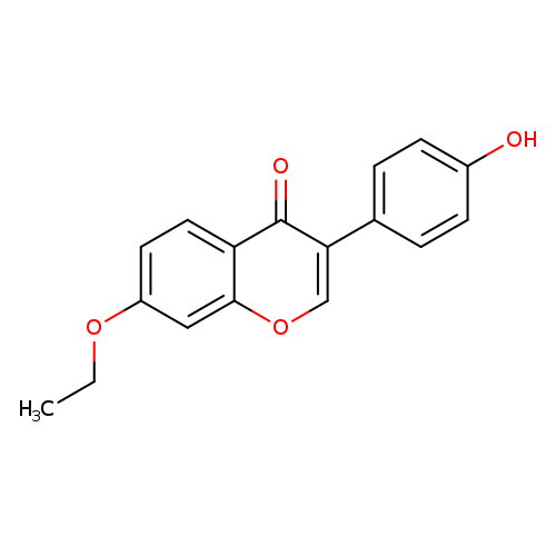 CCOc1ccc2c(c1)occ(c2=O)c1ccc(cc1)O
