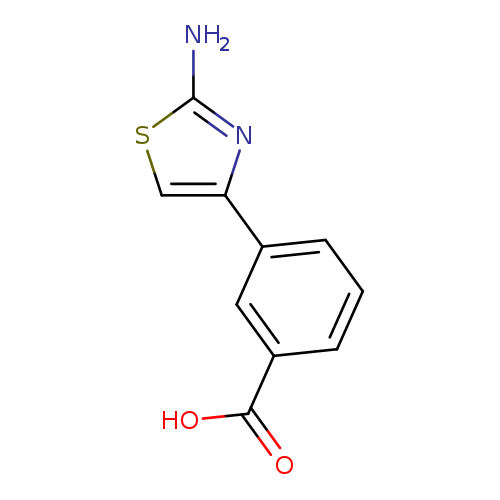 Nc1scc(n1)c1cccc(c1)C(=O)O