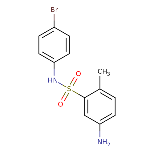 Brc1ccc(cc1)NS(=O)(=O)c1cc(N)ccc1C