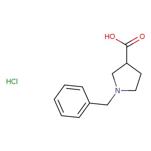 OC(=O)C1CCN(C1)Cc1ccccc1.Cl