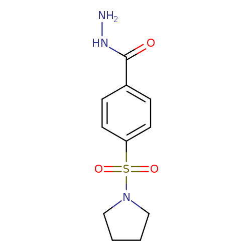NNC(=O)c1ccc(cc1)S(=O)(=O)N1CCCC1