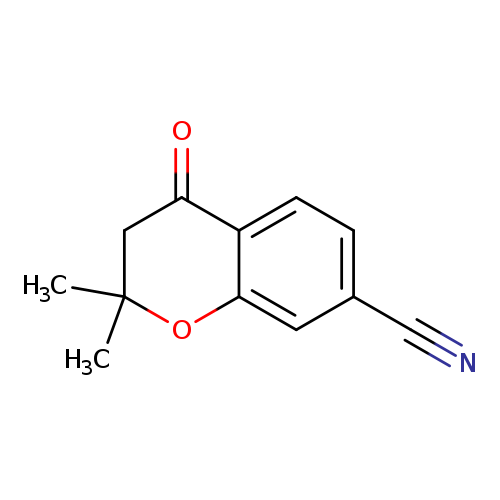 N#Cc1ccc2c(c1)OC(CC2=O)(C)C