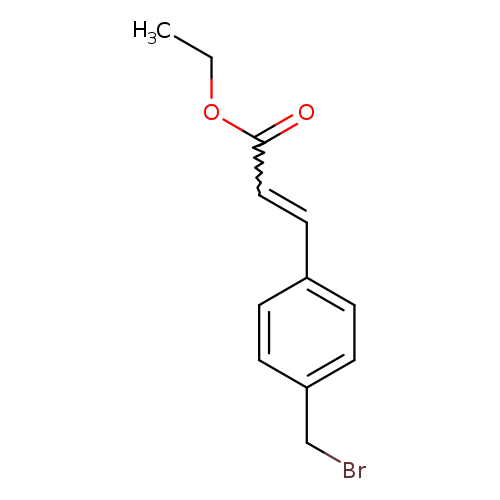 CCOC(=O)C=Cc1ccc(cc1)CBr