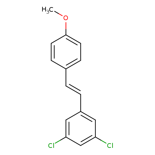 COc1ccc(cc1)/C=C/c1cc(Cl)cc(c1)Cl