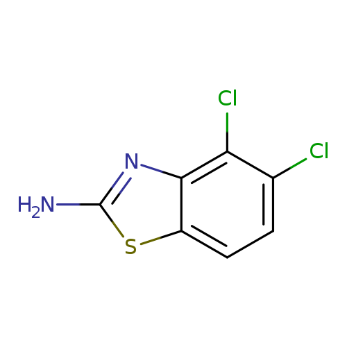 Nc1sc2c(n1)c(Cl)c(cc2)Cl