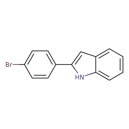 Brc1ccc(cc1)c1cc2c([nH]1)cccc2
