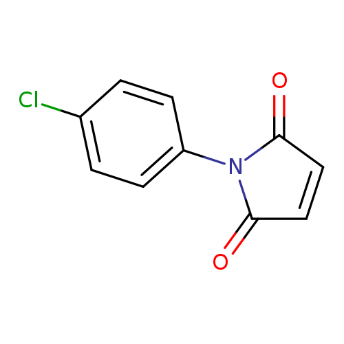 O=C1C=CC(=O)N1c1ccc(cc1)Cl