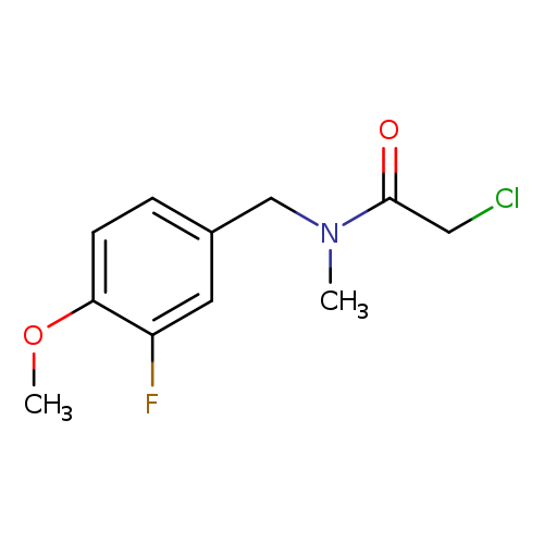 ClCC(=O)N(Cc1ccc(c(c1)F)OC)C