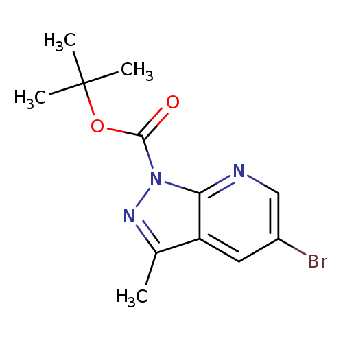 Brc1cnc2c(c1)c(C)nn2C(=O)OC(C)(C)C