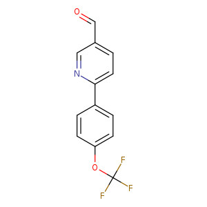 O=Cc1ccc(nc1)c1ccc(cc1)OC(F)(F)F