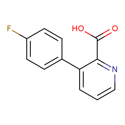 Fc1ccc(cc1)c1cccnc1C(=O)O