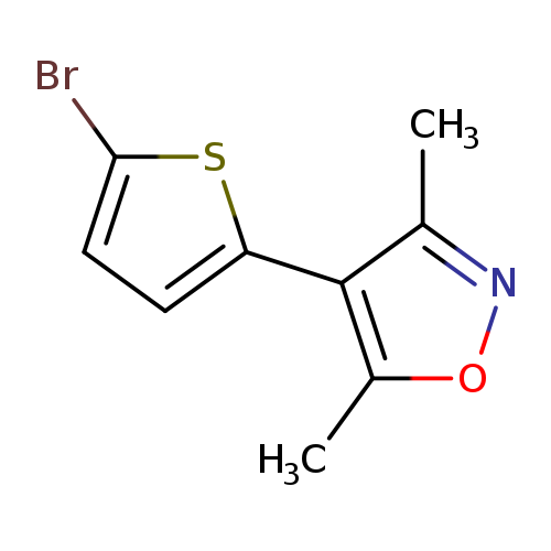 Brc1ccc(s1)c1c(C)noc1C